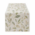 Chemin de Table à Motif Feuilles Vertes 180x35cm