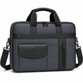 Sacoche pour Ordinateur Portable 15 Pouces Bleu et Noir avec Bandoulière Amovible