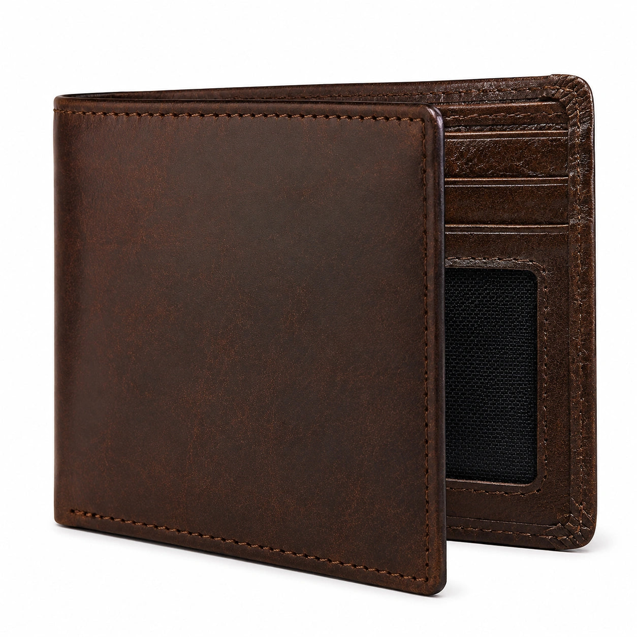 Portefeuille pour homme marron avec compartiment pour cartes