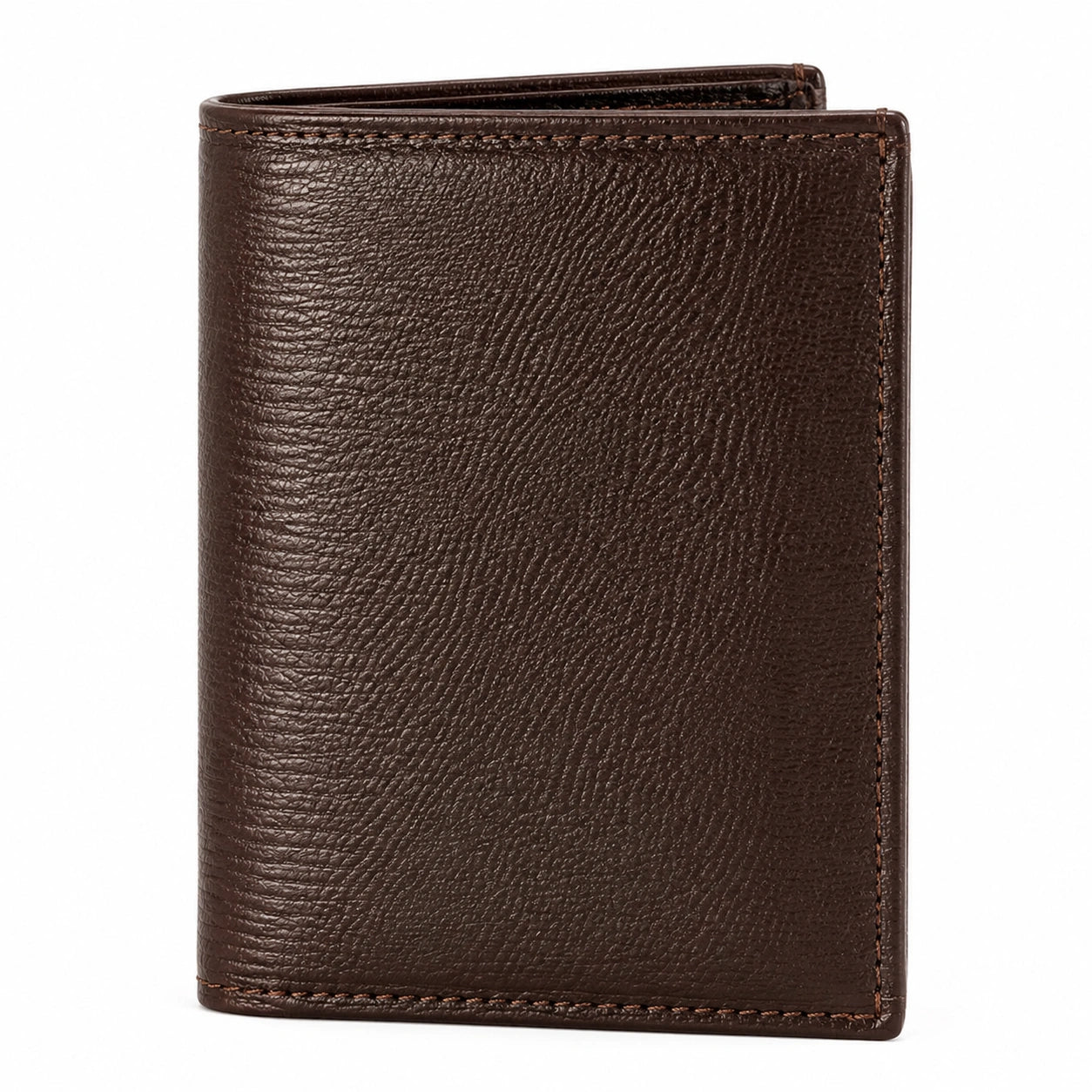 Portefeuille vertical marron pour homme