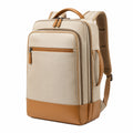 Sac à dos beige moderne avec accents marron