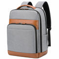 Sac à dos pour ordinateur portable gris et marron