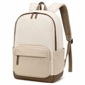 Sac à dos moderne beige et marron avec poches multiples