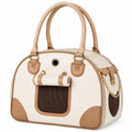 Sac de transport pour animaux Beige et Marron avec ventilation