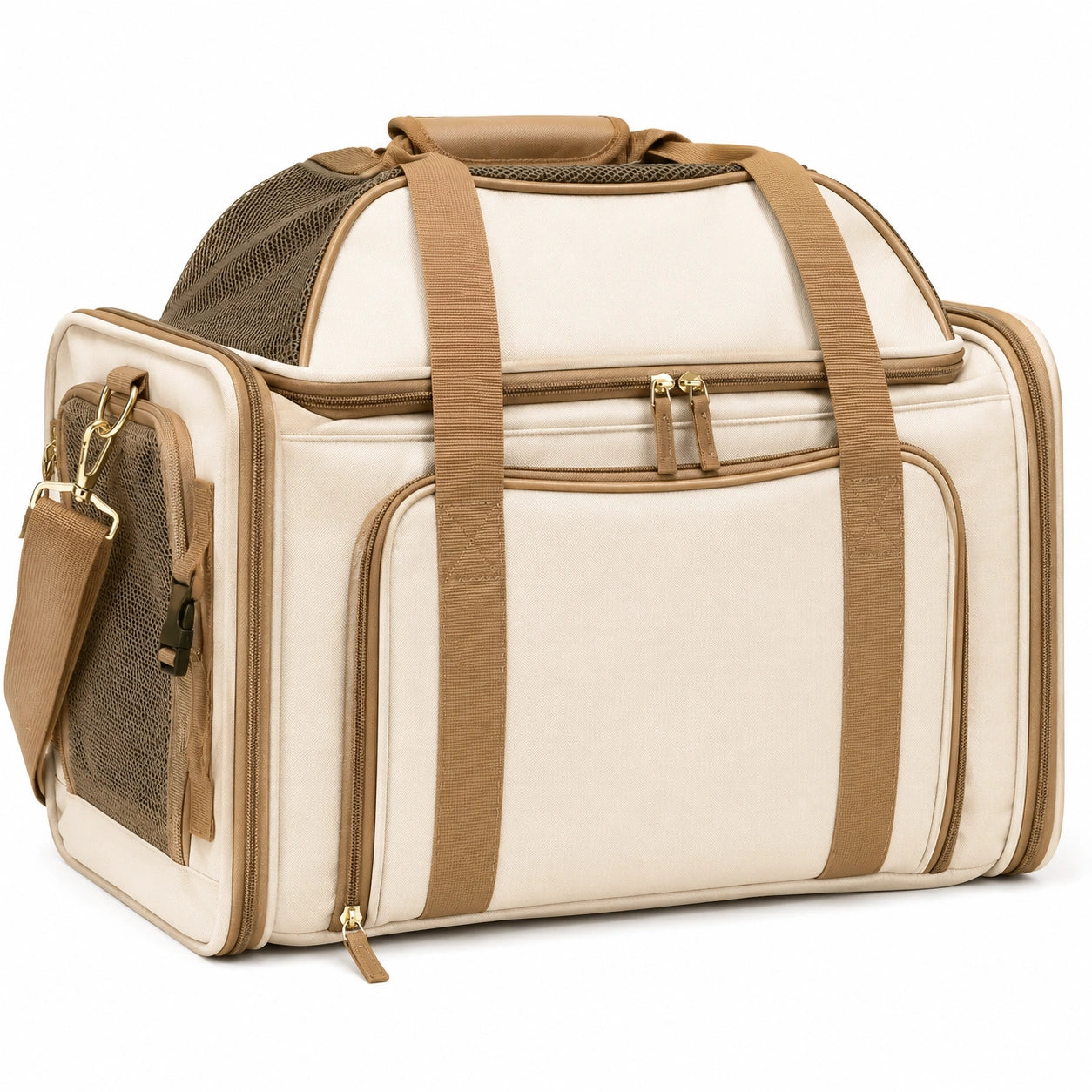Sac de Transport pour Animaux Beige 45cm